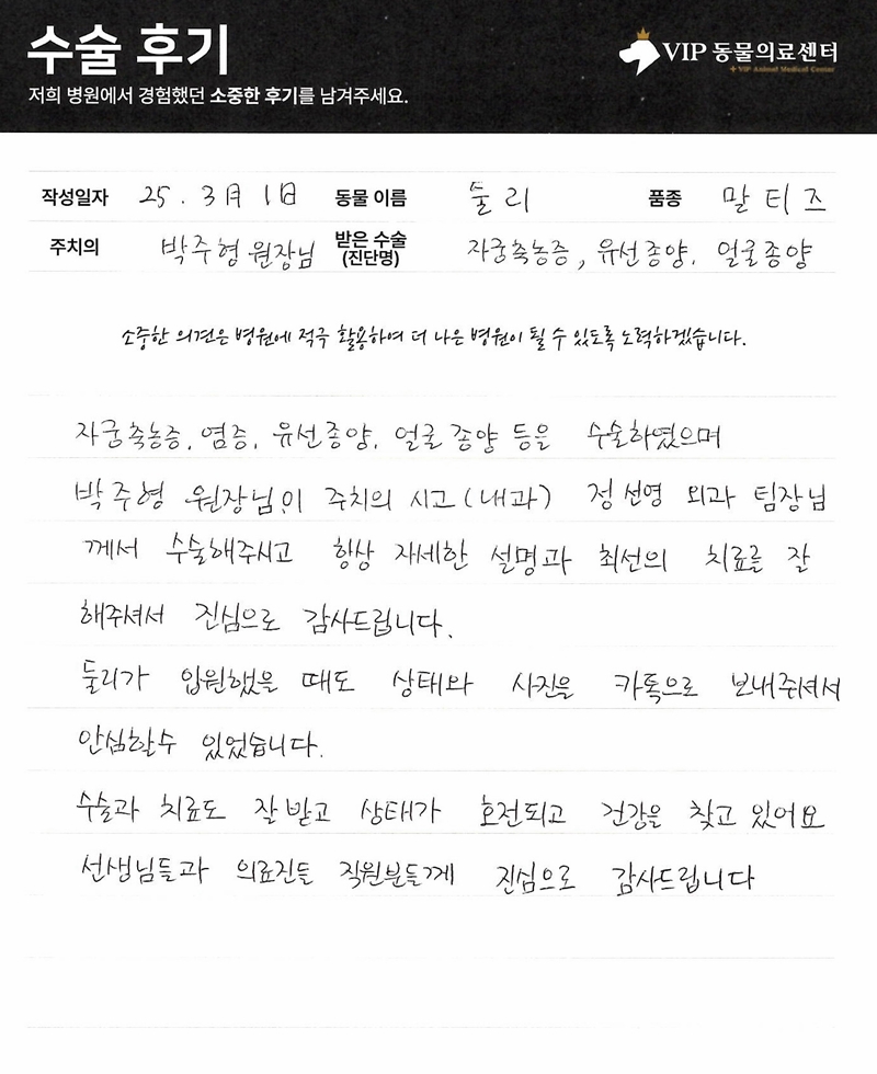 600260301_둘리_자궁축농증,유선종양,얼굴종양_정선영과장.JPG